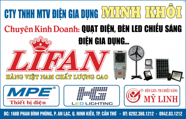 KHAI TRƯƠNG SHOWROOM TRƯNG BÀY QUẠT LIFAN - TẠI CẦN THƠ