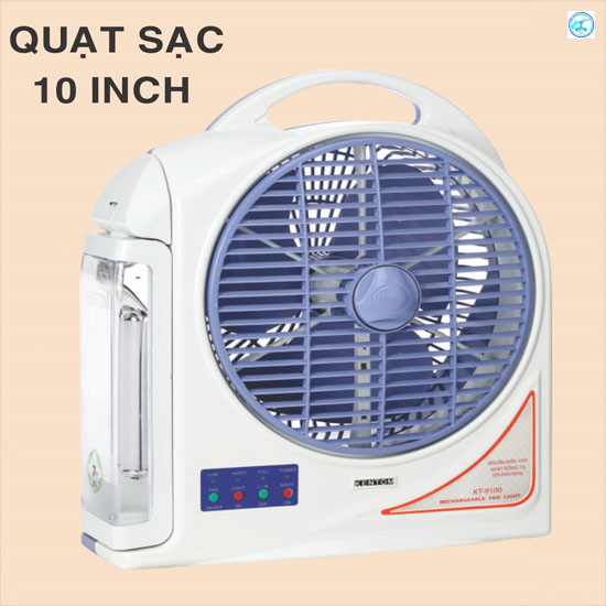 QUẠT SẠC-ĐÈN SẠC ĐA CHỨC NĂNG KT-9100