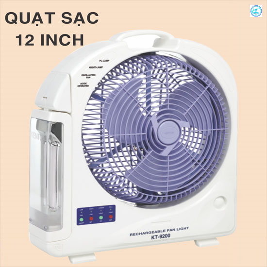 QUẠT SẠC-ĐÈN SẠC ĐA CHỨC NĂNG KT-9200