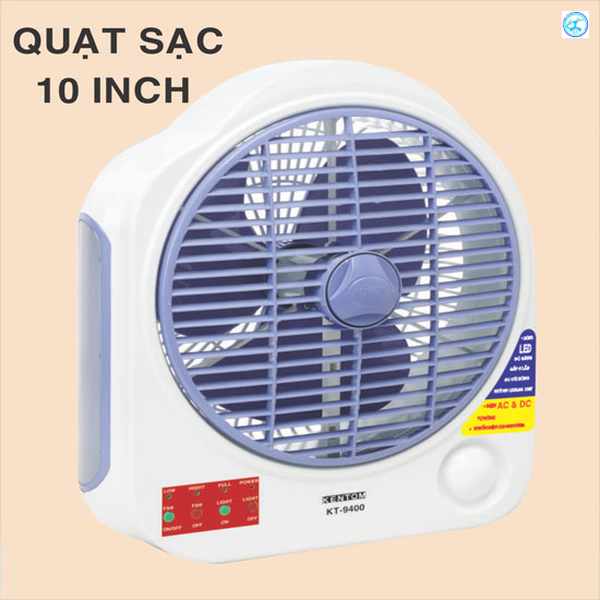 QUẠT SẠC-ĐÈN SẠC ĐA CHỨC NĂNG KT-9400