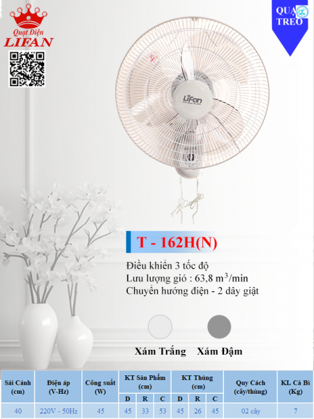 QUẠT TREO LIFAN T-162H (N)