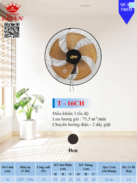 QUẠT TREO LIFAN T-16CH